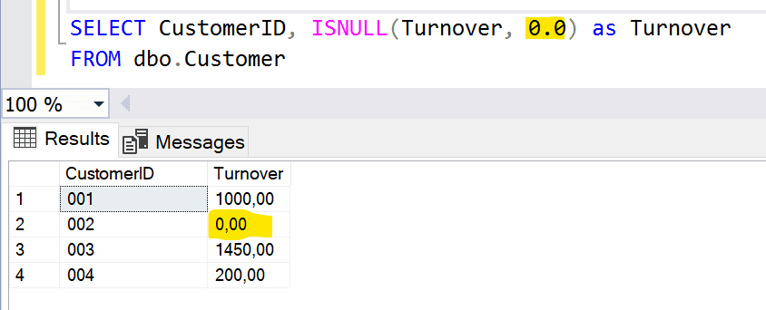 Conoscere e gestire i NULL in SQL Server